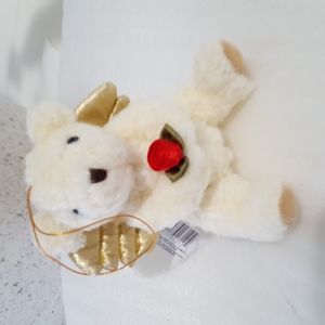 Vintage Russ Berrie Angel Bear Ornament